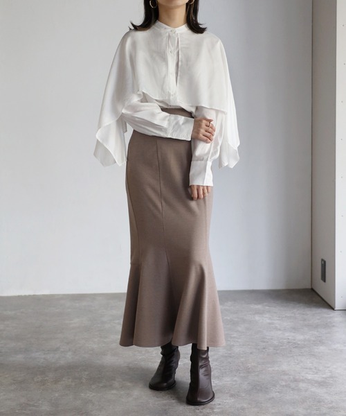 Bonjour Sagan(ボンジュールサガン)の「ストレッチマーメイドスカート(スカート・レディース・ブラック/グリーン/モカ・FREE)」の20枚目の写真