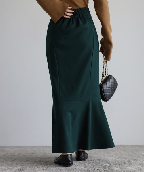 Bonjour Sagan(ボンジュールサガン)の「ストレッチマーメイドスカート(スカート・レディース・ブラック/グリーン/モカ・FREE)」の8枚目の写真