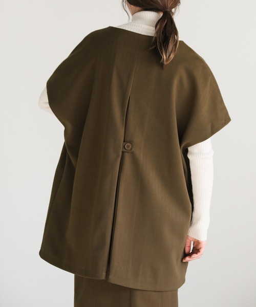 select MOCA(セレクトモカ)の「ヘリンボーンバックスリットタイトスカート(スカート・レディース・アイボリー/カーキ/グレー・SMALL/MEDIUM)」の9枚目の写真