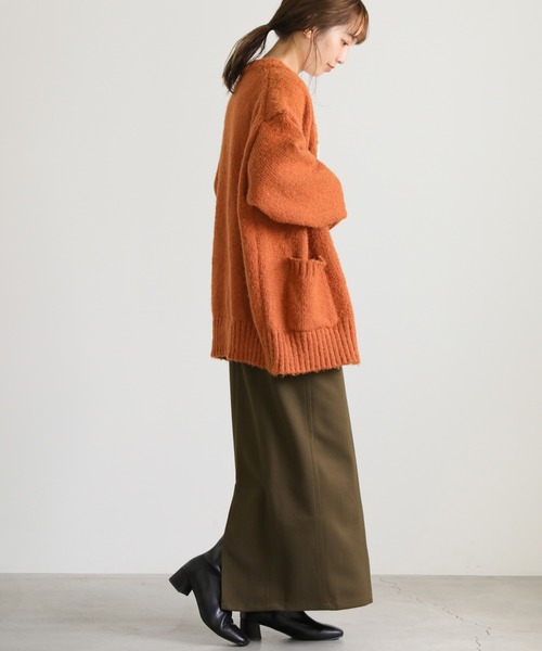 select MOCA(セレクトモカ)の「ヘリンボーンバックスリットタイトスカート(スカート・レディース・アイボリー/カーキ/グレー・SMALL/MEDIUM)」の11枚目の写真