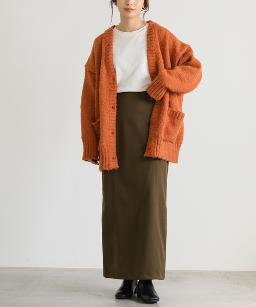 select MOCA(セレクトモカ)の「ヘリンボーンバックスリットタイトスカート(スカート・レディース・アイボリー/カーキ/グレー・SMALL/MEDIUM)」の13枚目の写真