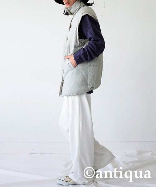 antiqua(アンティカ)の「ダウンベスト(ダウンベスト・レディース・ブラック/グレー・FREE)」の7枚目の写真