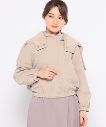 ファーカラーショートモッズ