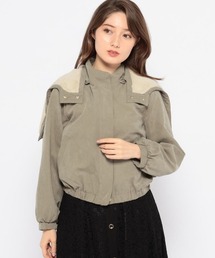 ファーカラーショートモッズ