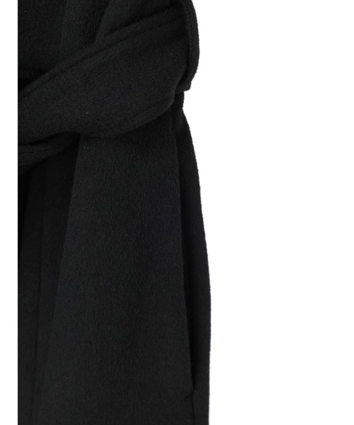 DURAS（デュラス）の「ファー付きウールレディコート（チェスターコート・レディース・ブラック/ブラウン/ベージュ・FREE）」の9枚目の写真