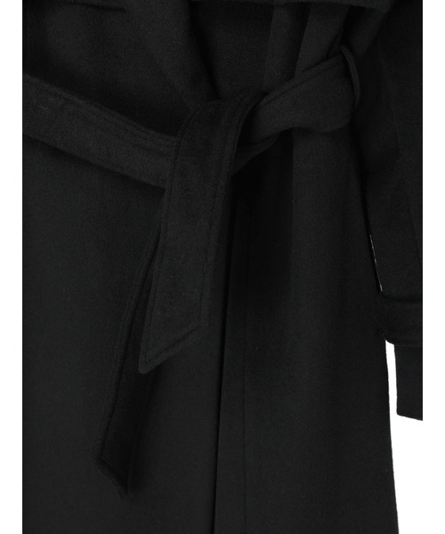 DURAS（デュラス）の「ファー付きウールレディコート（チェスターコート・レディース・ブラック/ブラウン/ベージュ・FREE）」の10枚目の写真