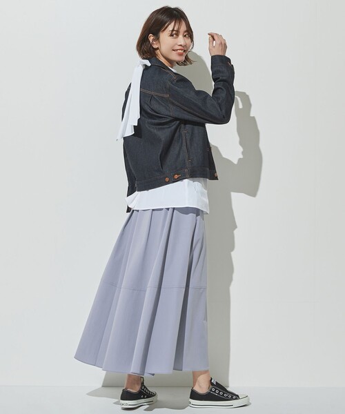 23区(ニジュウサンク)の「【CLASSY.1月号掲載】23区DENIM ストレッチ ジャケット(デニムジャケット・レディース・ネイビー系/スカイブルー系・30/34/32)」の11枚目の写真