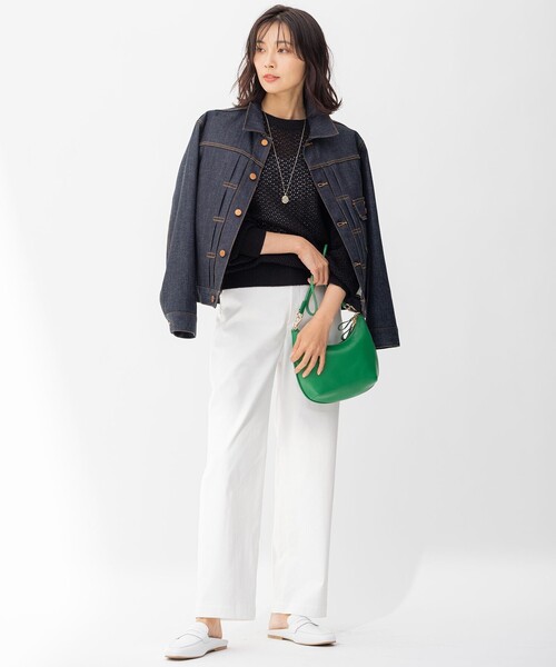 23区(ニジュウサンク)の「【CLASSY.1月号掲載】23区DENIM ストレッチ ジャケット(デニムジャケット・レディース・ネイビー系/スカイブルー系・30/34/32)」の12枚目の写真