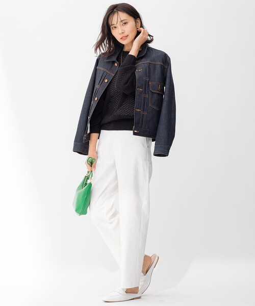 23区(ニジュウサンク)の「【CLASSY.1月号掲載】23区DENIM ストレッチ ジャケット(デニムジャケット・レディース・ネイビー系/スカイブルー系・30/34/32)」の13枚目の写真