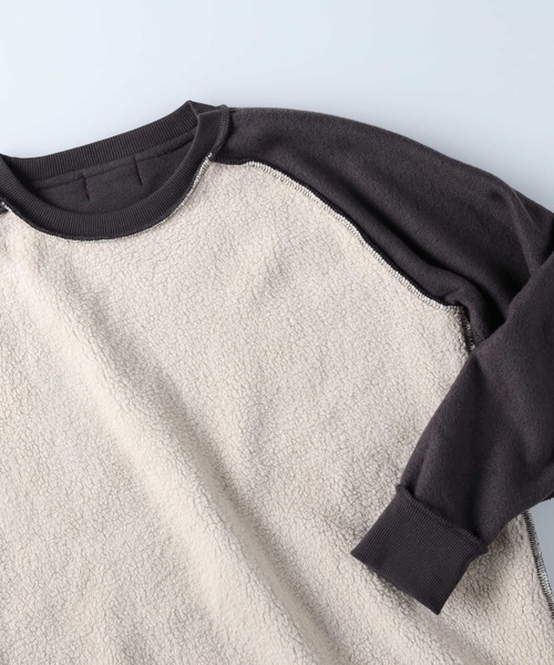 CONVERSE（コンバース）の「【CONVERSE】裏ボアスウェット（スウェット・レディース・ブラック/ネイビー/オフホワイト・L/M）」の8枚目の写真