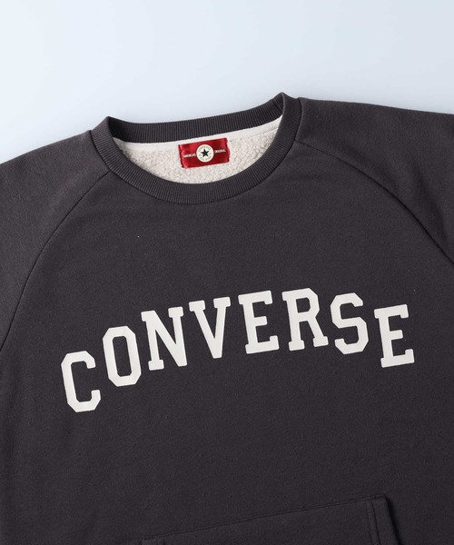 CONVERSE（コンバース）の「【CONVERSE】裏ボアスウェット（スウェット・レディース・ブラック/ネイビー/オフホワイト・L/M）」の9枚目の写真