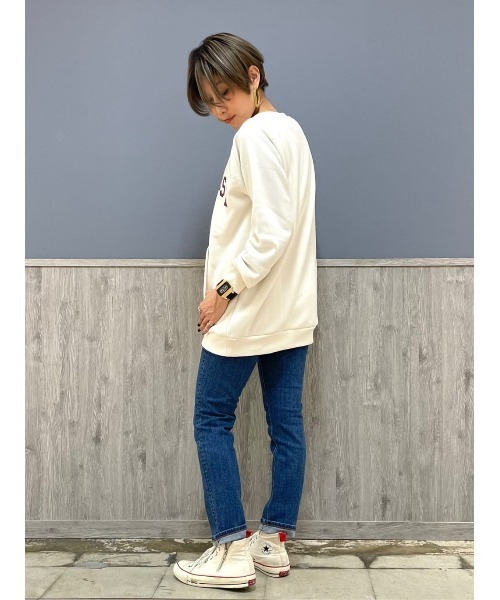 CONVERSE（コンバース）の「【CONVERSE】裏ボアスウェット（スウェット・レディース・ブラック/ネイビー/オフホワイト・L/M）」の13枚目の写真