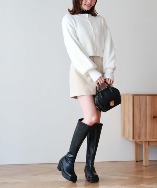 archives（アルシーヴ）の「マシュマロフェザー２ｗａｙカーディガン（カーディガン/ボレロ・レディース・ピンク/グリーン/オフホワイト/グレー/ブルーグレー・MEDIUM）」の9枚目の写真