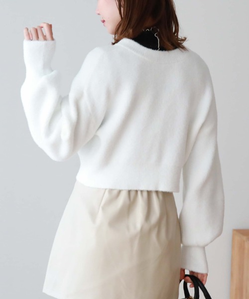 archives（アルシーヴ）の「マシュマロフェザー２ｗａｙカーディガン（カーディガン/ボレロ・レディース・ピンク/グリーン/オフホワイト/グレー/ブルーグレー・MEDIUM）」の22枚目の写真