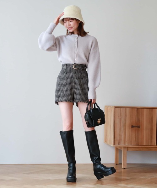 archives（アルシーヴ）の「マシュマロフェザー２ｗａｙカーディガン（カーディガン/ボレロ・レディース・ピンク/グリーン/オフホワイト/グレー/ブルーグレー・MEDIUM）」の10枚目の写真