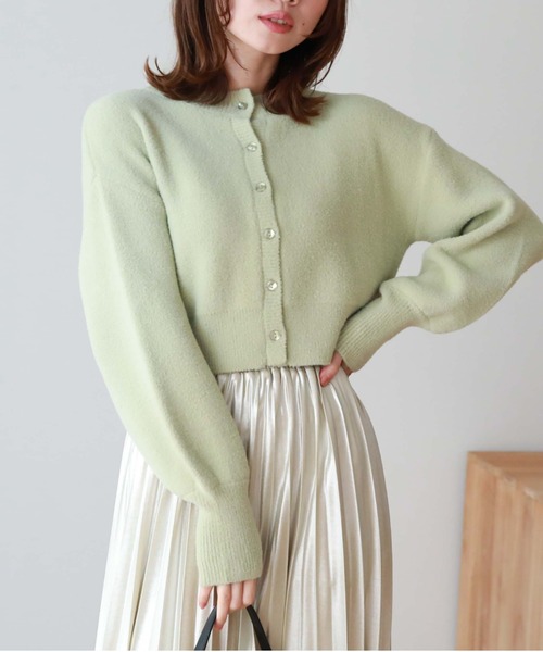 archives（アルシーヴ）の「マシュマロフェザー２ｗａｙカーディガン（カーディガン/ボレロ・レディース・ピンク/グリーン/オフホワイト/グレー/ブルーグレー・MEDIUM）」の11枚目の写真