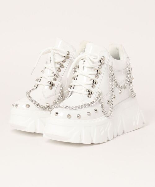 CLUB PARK(クラブパーク)の「ANTHONYWANG/アンソニーワング/GOOSE BERRY05(スニーカー・レディース・ホワイト/ブラック・8/7/5.5/7.5)」の1枚目の写真