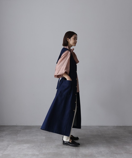 HERENCIA（ヘレンチア）の「デニム ロングジレ マルチウェイワンピース 