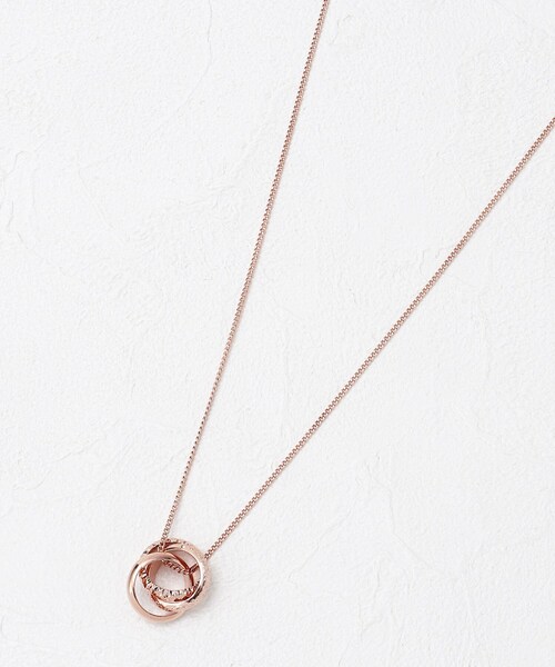 grove(グローブ)の「◆かさねミックスリングネック(ネックレス・レディース・ピンクゴールド/ゴールド・00)」の3枚目の写真