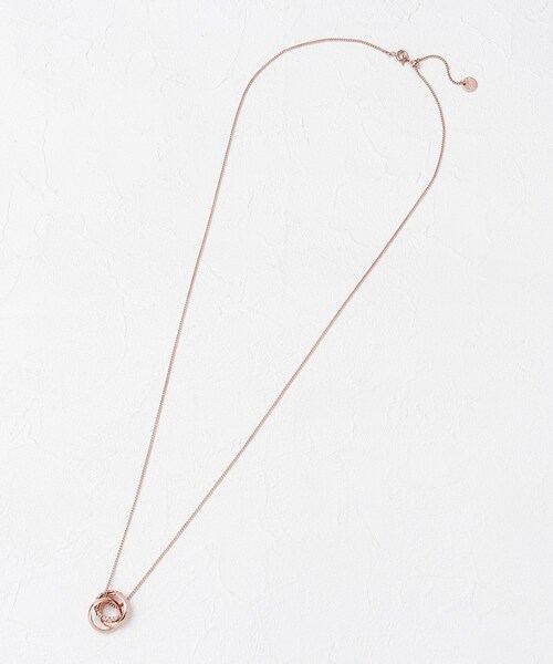 grove(グローブ)の「◆かさねミックスリングネック(ネックレス・レディース・ピンクゴールド/ゴールド・00)」の4枚目の写真
