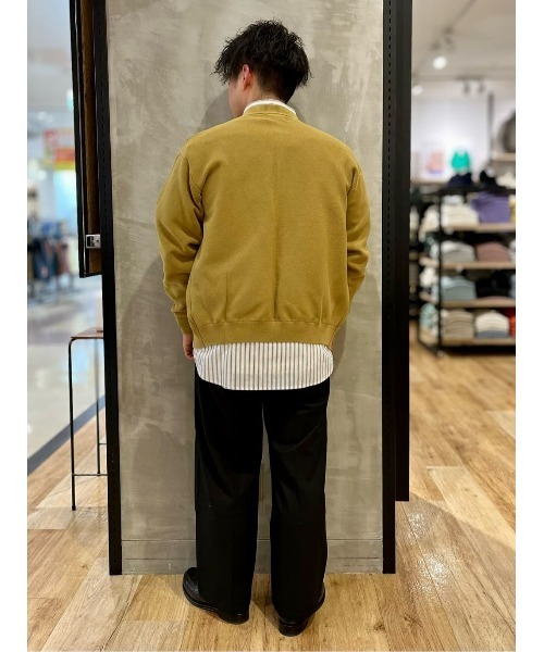 PLUS ONE（プラスワン）の「【PLUS ONE】TRワイドトラウザーイージー（スラックス・メンズ・ブラック/ブルー/ダークベージュ/ベージュ・L/M/XL）」の6枚目の写真