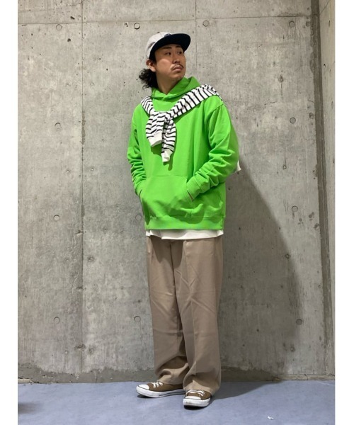 PLUS ONE（プラスワン）の「【PLUS ONE】TRワイドトラウザーイージー（スラックス・メンズ・ブラック/ブルー/ダークベージュ/ベージュ・L/M/XL）」の20枚目の写真