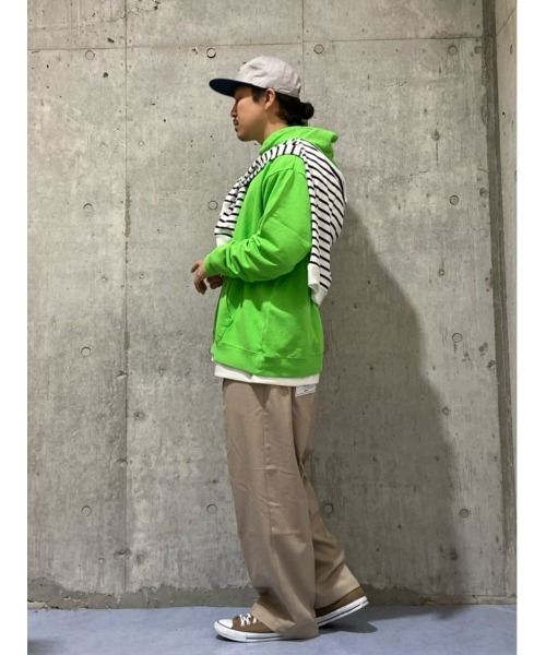 PLUS ONE（プラスワン）の「【PLUS ONE】TRワイドトラウザーイージー（スラックス・メンズ・ブラック/ブルー/ダークベージュ/ベージュ・L/M/XL）」の21枚目の写真