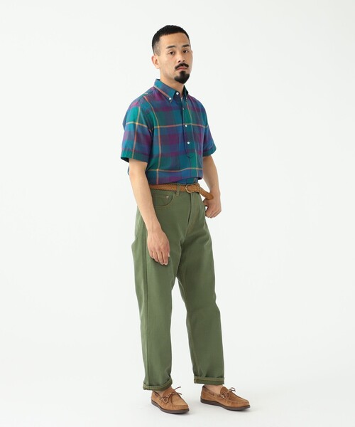 BEAMS PLUS（ビームスプラス）の「BEAMS PLUS / 強撚コットン オックスフォード 5ポケット パンツ（その他パンツ・メンズ・ライトブラウン/オリーブ/インディゴブルー・SMALL/MEDIUM/LARGE/X-LARGE）」の6枚目の写真