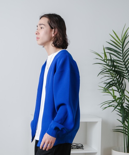 WEGO（ウィゴー）の「WEGO/スポンジカーディガン（カーディガン/ボレロ・メンズ・グリーン/マスタード/オレンジ/ブラック/ブルー・MEDIUM/LARGE）」の17枚目の写真