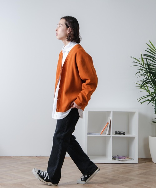 WEGO（ウィゴー）の「WEGO/スポンジカーディガン（カーディガン/ボレロ・メンズ・グリーン/マスタード/オレンジ/ブラック/ブルー・MEDIUM/LARGE）」の19枚目の写真