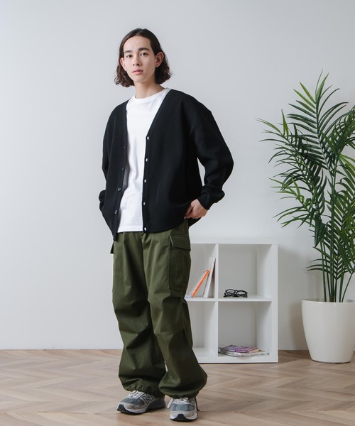 WEGO（ウィゴー）の「WEGO/スポンジカーディガン（カーディガン/ボレロ・メンズ・グリーン/マスタード/オレンジ/ブラック/ブルー・MEDIUM/LARGE）」の16枚目の写真