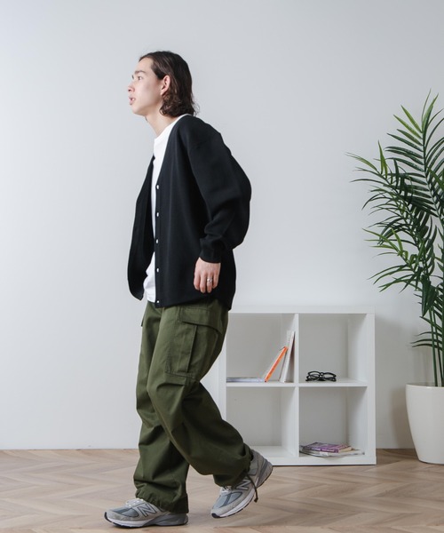 WEGO（ウィゴー）の「WEGO/スポンジカーディガン（カーディガン/ボレロ・メンズ・グリーン/マスタード/オレンジ/ブラック/ブルー・MEDIUM/LARGE）」の6枚目の写真