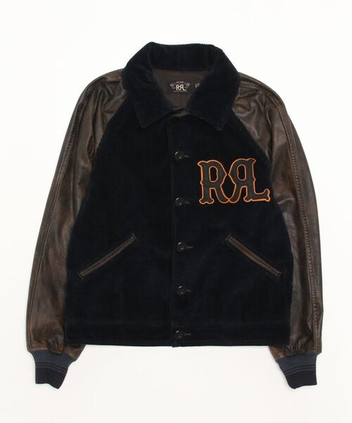 RRL（ダブル アール エル）の「アップリケド コーデュロイ レザー 