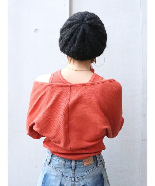 Ungrid（アングリッド）の「【WEB限定】レイヤードフィットロングスリーブTee（Tシャツ/カットソー・レディース・アイボリー/モカ/グリーン系その他/オレンジ/ブラック・FREE）」の21枚目の写真