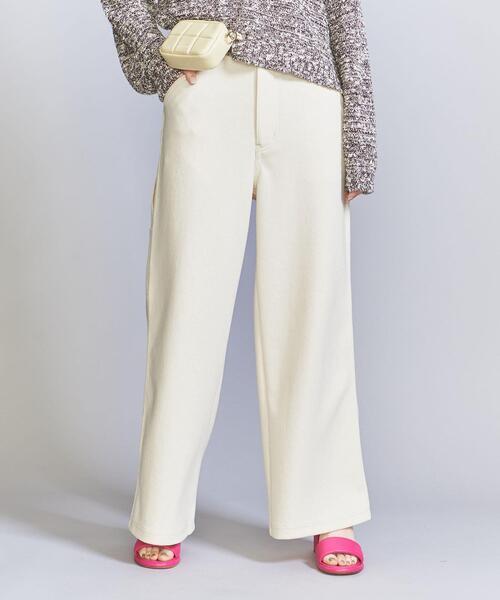 BEAUTY&YOUTH UNITED ARROWS（ビューティーアンドユースユナイテッドアローズ）の「ブークレ ダブル ペインターパンツ -ウォッシャブル-（その他パンツ・レディース・オフホワイト/ブラック・S/M）」の7枚目の写真