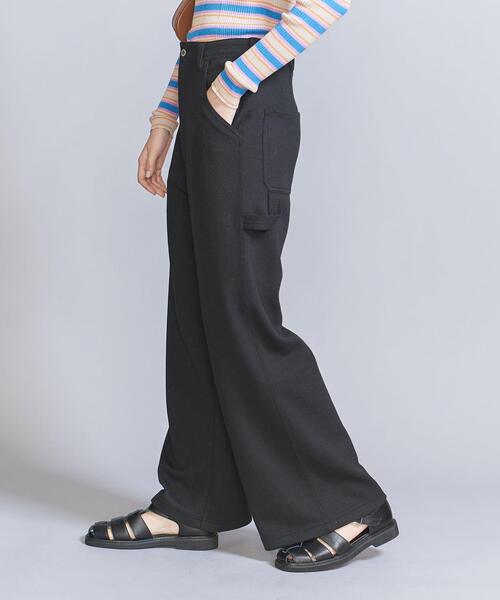 BEAUTY&YOUTH UNITED ARROWS（ビューティーアンドユースユナイテッドアローズ）の「ブークレ ダブル ペインターパンツ -ウォッシャブル-（その他パンツ・レディース・オフホワイト/ブラック・S/M）」の10枚目の写真