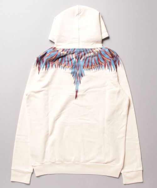 MARCELO BURLON(マルセロ・バーロン)の「【MARCELO BURLON】LINES WINGS REGULAR HOODIE(パーカー・メンズ・ホワイト系その他・M)」の3枚目の写真
