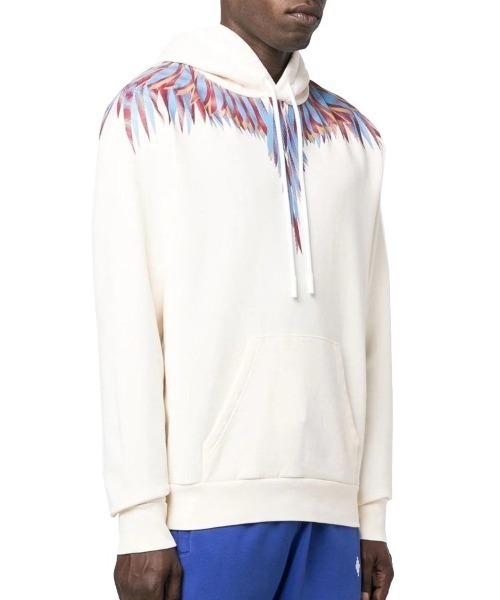 MARCELO BURLON(マルセロ・バーロン)の「【MARCELO BURLON】LINES WINGS REGULAR HOODIE(パーカー・メンズ・ホワイト系その他・M)」の5枚目の写真