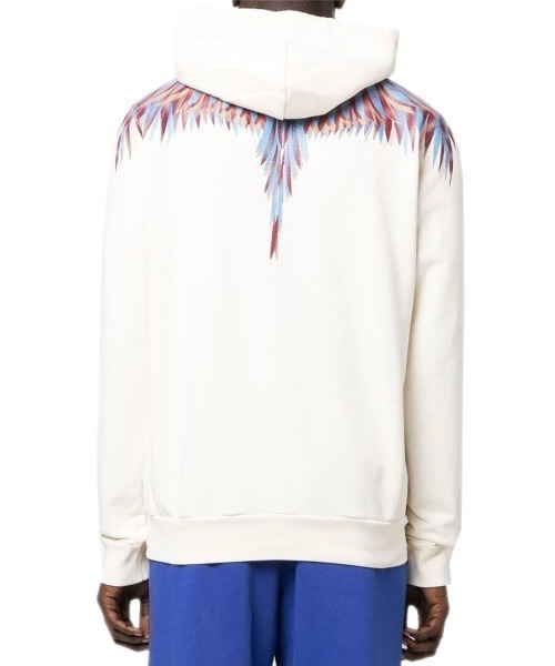 MARCELO BURLON(マルセロ・バーロン)の「【MARCELO BURLON】LINES WINGS REGULAR HOODIE(パーカー・メンズ・ホワイト系その他・M)」の6枚目の写真
