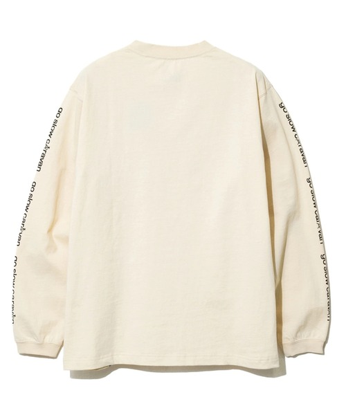 go slow caravan（ゴースローキャラバン）の「USA/C ホットサンド猫ロングスリーブTEE（Tシャツ/カットソー・メンズ・ナチュラル/ブラック・SMALL/MEDIUM/LARGE/X-LARGE）」の10枚目の写真