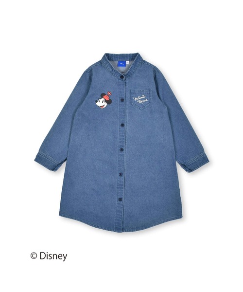 SLAP SLIP(スラップスリップ)の「SLAPSLIP/【Disney】ミッキーマウス/ミニーマウス/デニムチェック柄ワンピース/ディズニー(80~130cm)(ワンピース・キッズ・ブルー/ホワイト系その他・120/80/130/90/110/100)」の9枚目の写真