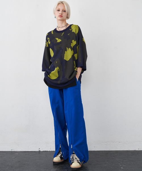 AIVER（アイバー）の「AIVER アブストラクトサマーニットTEE（ニット 