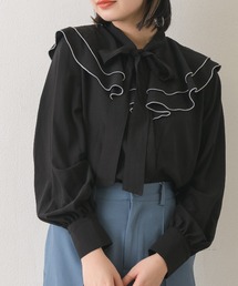 Wフリル襟ボウタイBL