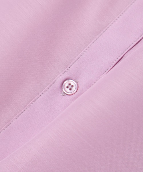 Honeys（ハニーズ）の「シアーシャツ（シャツ/ブラウス・レディース・ラベンダー/ブラック/ホワイト/ライトカーキ/グレイッシュベージュ/イエロー/ブルー/ローズ系/モカ・L/S/M）」の12枚目の写真