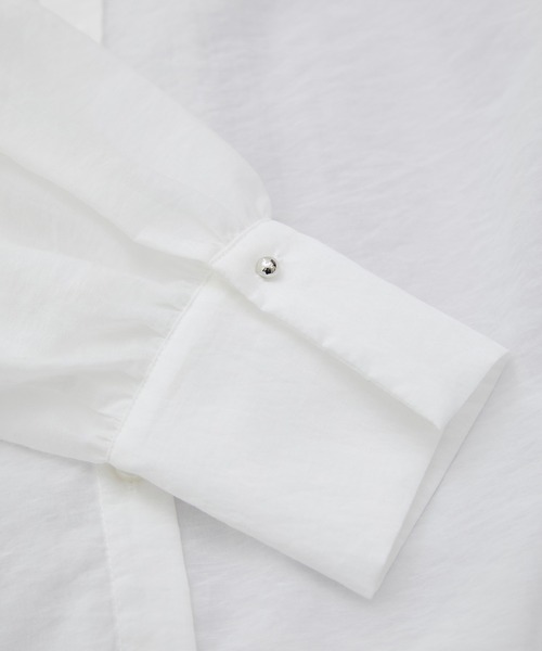 VIS(ビス)の「オーバーサイズシンプルシアーシャツ(シャツ/ブラウス・レディース・ホワイト/ブラック/サックスブルー/ベージュ系その他3・FREE)」の18枚目の写真