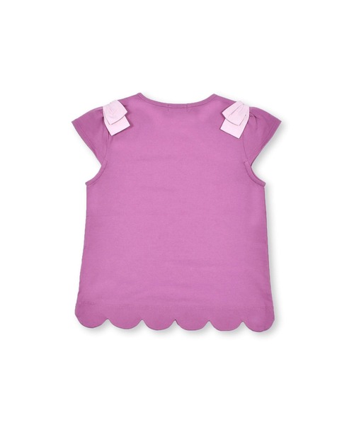 BeBe(ベベ)の「USAコットンハートロゴTシャツ(80~150cm)(Tシャツ/カットソー・キッズ・ブルー/ピンク・80/150/90/120/110/130/140/100)」の18枚目の写真