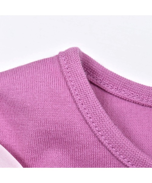 BeBe(ベベ)の「USAコットンハートロゴTシャツ(80~150cm)(Tシャツ/カットソー・キッズ・ブルー/ピンク・80/150/90/120/110/130/140/100)」の7枚目の写真