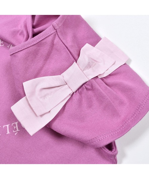 BeBe(ベベ)の「USAコットンハートロゴTシャツ(80~150cm)(Tシャツ/カットソー・キッズ・ブルー/ピンク・80/150/90/120/110/130/140/100)」の10枚目の写真