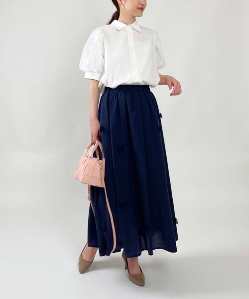 PICCIN(ピッチン)の「オーガンジーレイヤードブラウス(シャツ/ブラウス・レディース・オフホワイト/ブラック・M/L)」の20枚目の写真