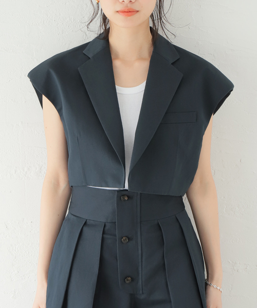 新品　MIOSMOKEY ベスト　ジレ MIOSMOKEY/ミオズモーキー】オーバーサイズジレ (OVERSIZED
